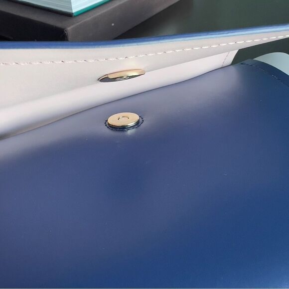 KATE SPADE ♠️ New York Arbour Hill Charline Blue & White Handbag - Picture 6 of 9